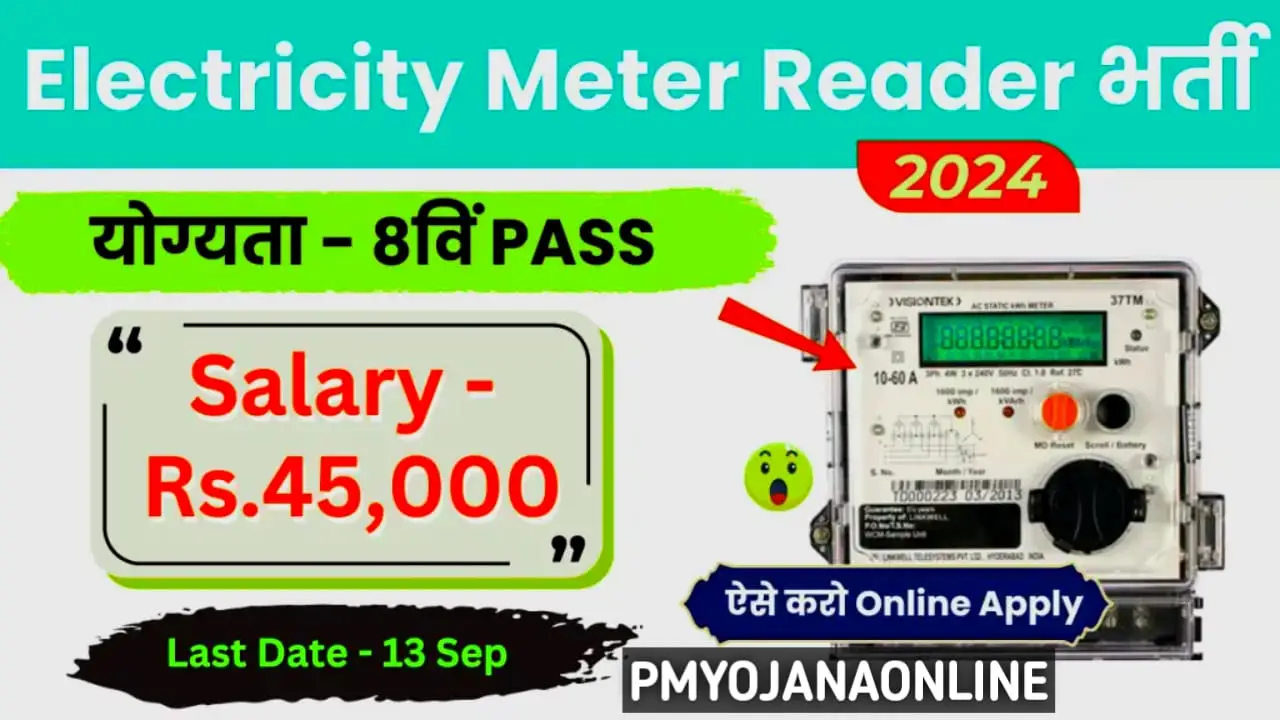 Electricity Meter Reader Vacancy 2024 : 8वीं Pass ऐसे करे आवेदन